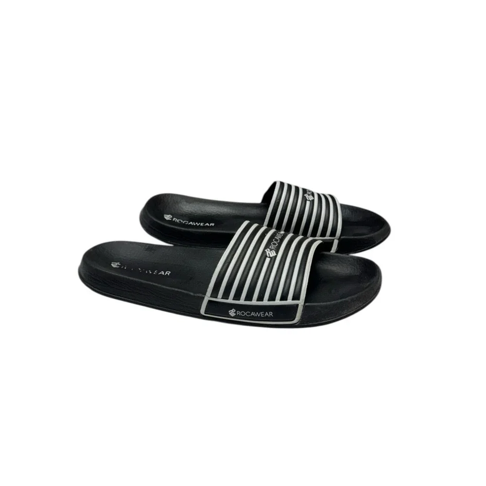 Vintage Y2K 90s Rocawear Slides‎ Sandals Size 13 EU 46 Hip Hop Streetwear Grunge
